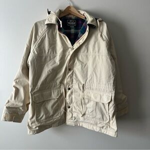 Vintage Woolrich flannel lined hooded jacket M